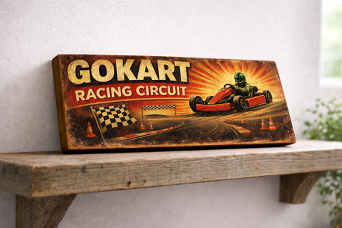Gokart racing circuit sign - gokart,
